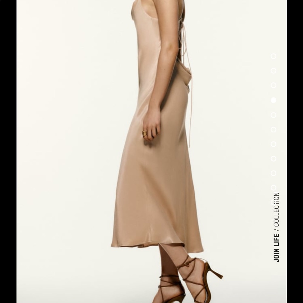 Zara chain link slip dress size M